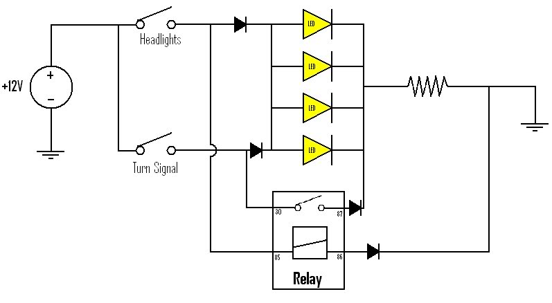i need help with wiring up leds to my car blinker system | Oznium Forum